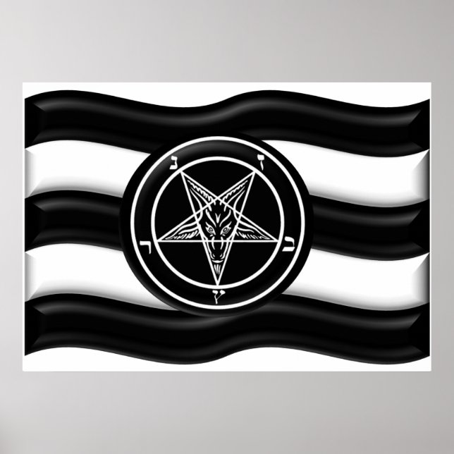 Poster Sinalizador do Orgulho de Baphomet (Frente)
