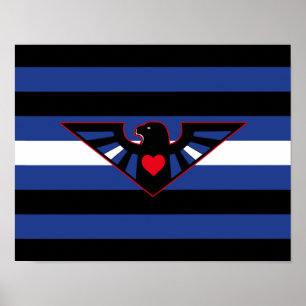 Poster Sinalizador do Orgulho de Leather Eagle