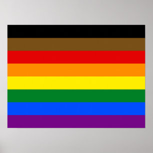 Poster Sinalizador do Orgulho Filadélfia LGBTQ