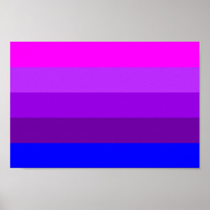 Poster Sinalizador do Orgulho Transgênero do alternativo