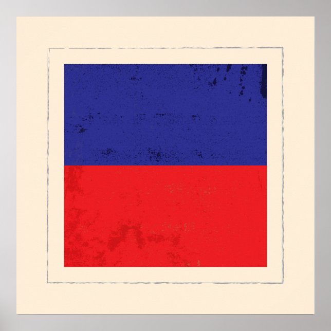 Pôster Sinalizador do sinal "E" em letras náuticas (Frente)