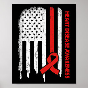 Poster Sinalizador dos Estados Unidos Sensibilização para