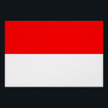 Pôster Sinalizador Indonésia<br><div class="desc">Bandeira Patriótica da Indonésia.</div>