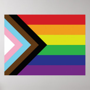 Poster Sinalizador LGBTQIA Progressivo