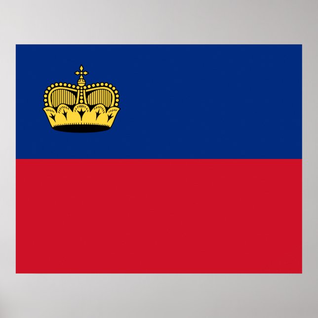 Poster Sinalizador Liechtenstein (Frente)