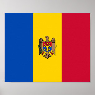 Poster Sinalizador Moldávia