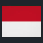 Pôster Sinalizador Mônaco<br><div class="desc">Bandeira Patriótica do Mônaco.</div>