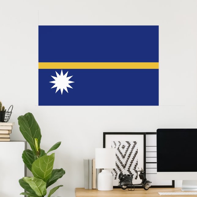 Poster Sinalizador Nauru (Escritório em casa)