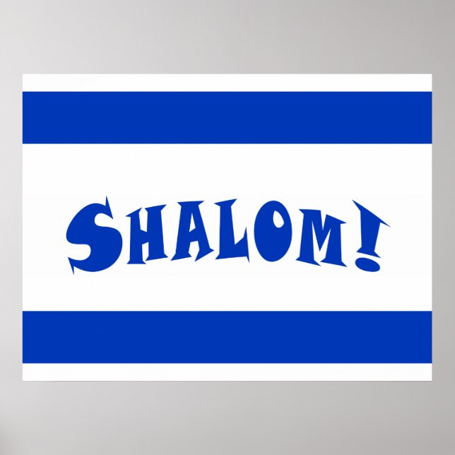 Pôster Sinalizador Shalom (Frente)
