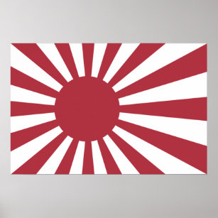 Poster Sinalizador Sun Imperial de Ascensão do Japão, Edo