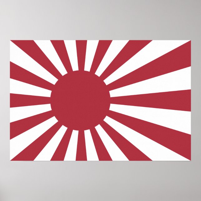 Poster Sinalizador Sun Imperial de Ascensão do Japão, Edo (Frente)