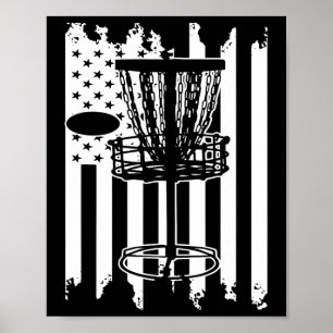 Poster Sinalizador Usa de Golf de Disco