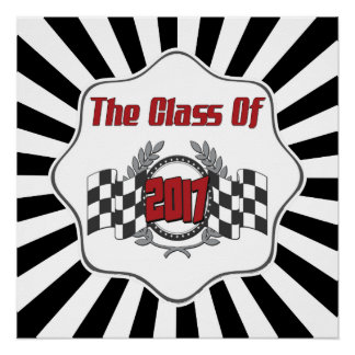 Pôster Sinalizador verificado de classe de graduação de 2