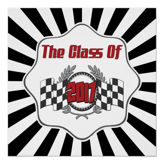 Pôster Sinalizador verificado de classe de graduação de 2 (Frente)