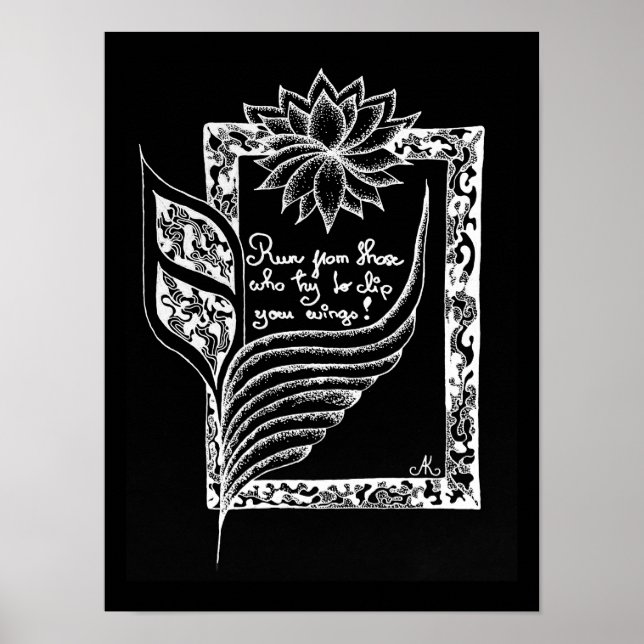 Poster Sinalizadores vermelhos Inspiracionais ilustrados (Frente)