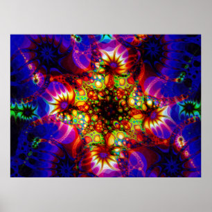 Pôster Sinapse ateada fogo da mente holográfica