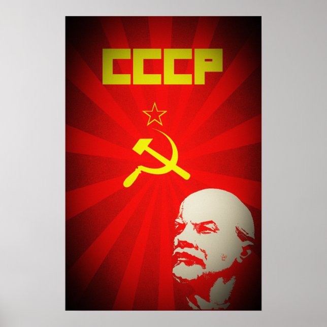 Poster sindicato soviético comunista do ccp grão vermelho (Frente)