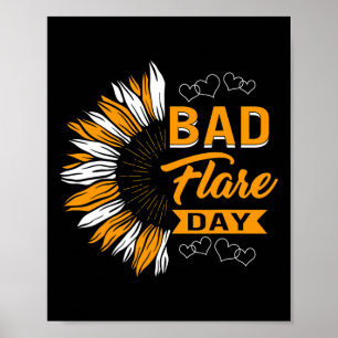 Poster Sindroma de Dor Regional Complexa do Dia de Flare 