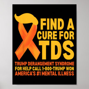 Poster Sindroma Funny Trump Derangação Tds Senwarding Rep