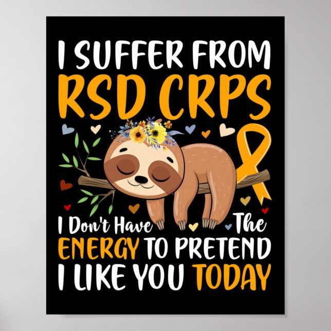 Poster Sindroma Regional de Dor Complexa do CRPS RSD Sens (Frente)