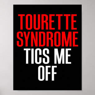Poster Síndrome Tourett Sensibilização Tourettes Tica-Me