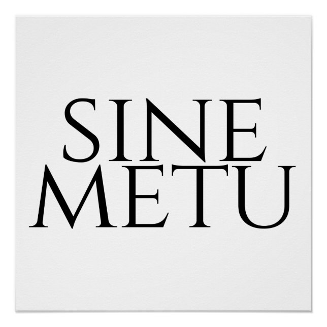 Pôster Sine Metu - Sem Medo (Frente)