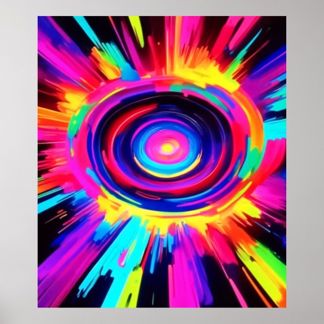 Poster Sinfonia circular de cores (Frente)