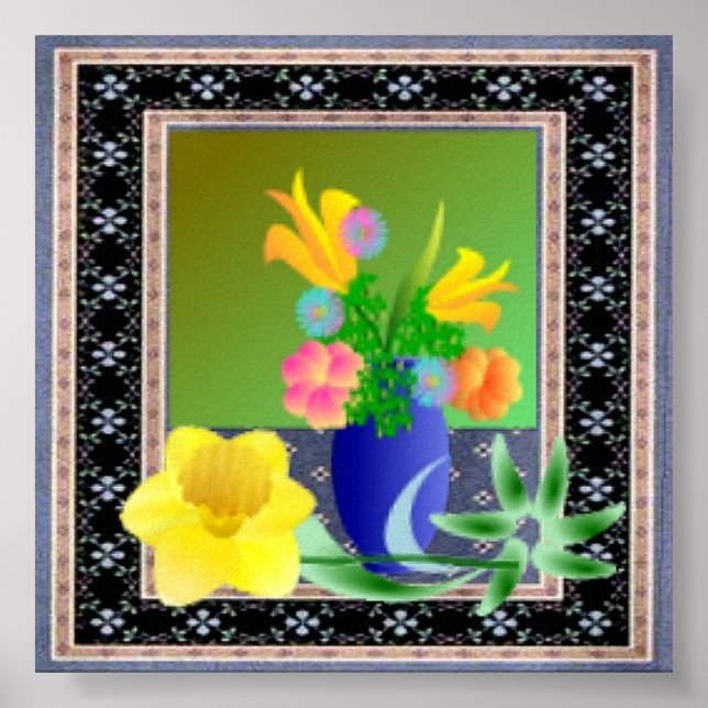 Pôster Sinfonia Floral (Frente)