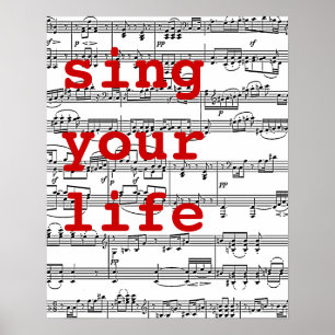 Poster sing your life music