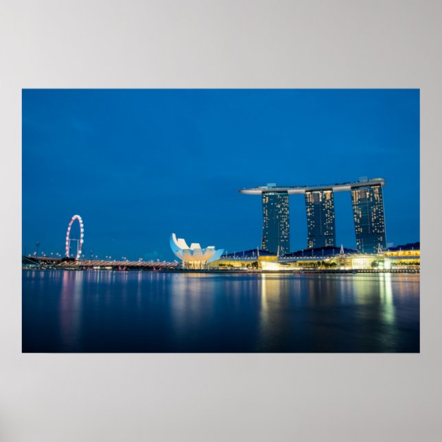 Poster Singapore Blue by the Bay (Frente)