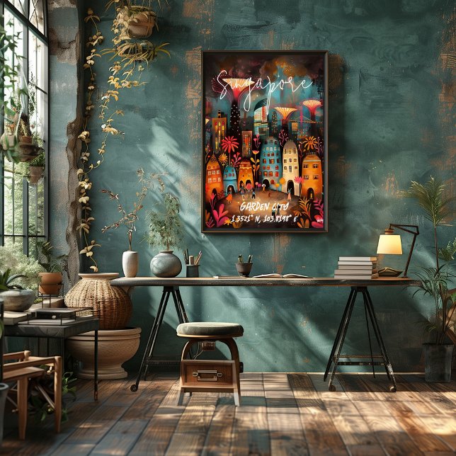 Pôster Singapur: Ciudad Jardín (Criador carregado)