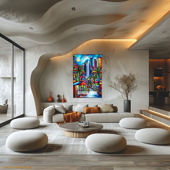 Pôster Singapur en Arte Contemporáneo (Criador carregado)