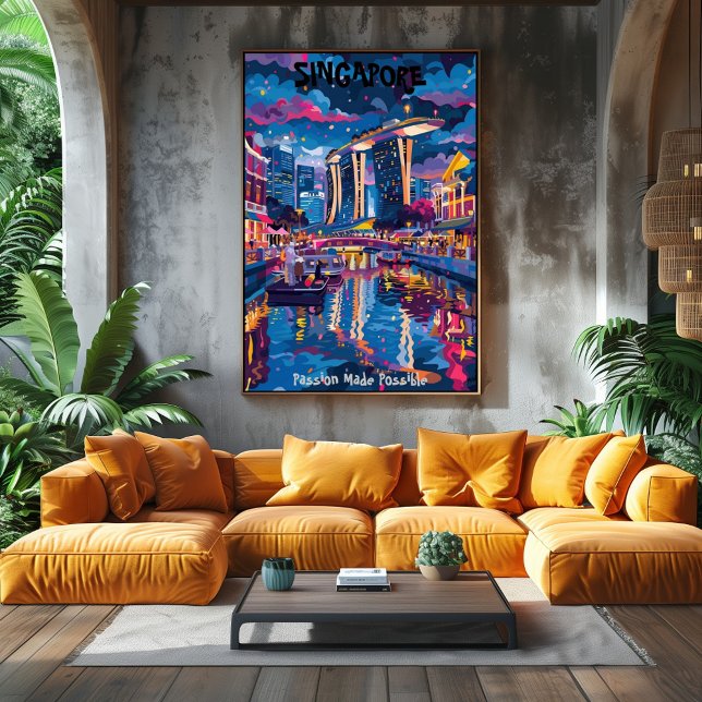 Pôster Singapur: Passion Made Possible Arte Contemporáneo (Criador carregado)