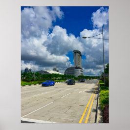 Poster Singapura Marina Bay Sands Skyline