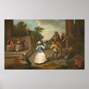 Poster Singerie. The Dance - Christophe Huet Fine Art