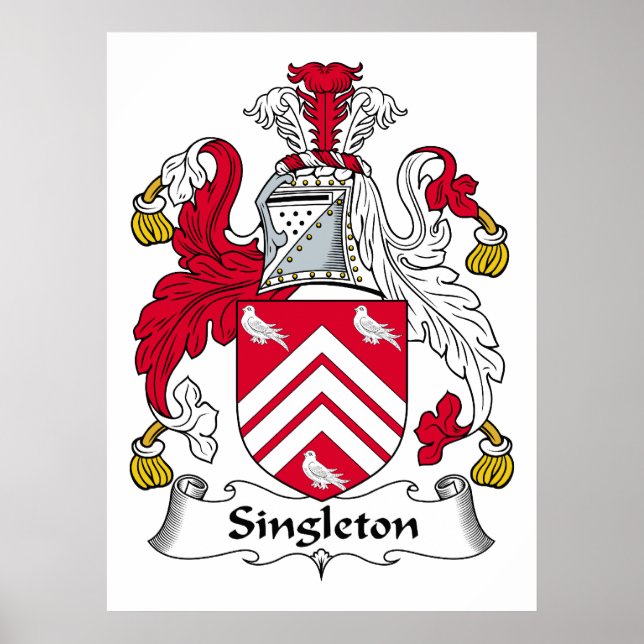 Pôster Singleton Family Crest (Frente)
