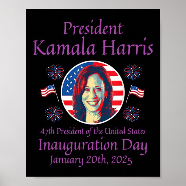 Poster Sinistros de 2025 do Kamala Harris 1 (Frente)
