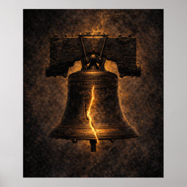 Poster Sino da Liberdade Rachadura Brilhante