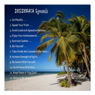 Pôster Sinopse DESIDERATA - Saindo sob as palmas