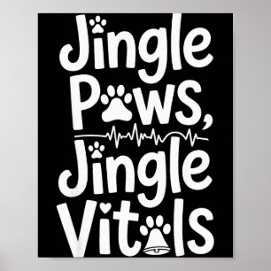 Poster Sinos Patas Sinos Vitais Enfermeira Veterinária Di