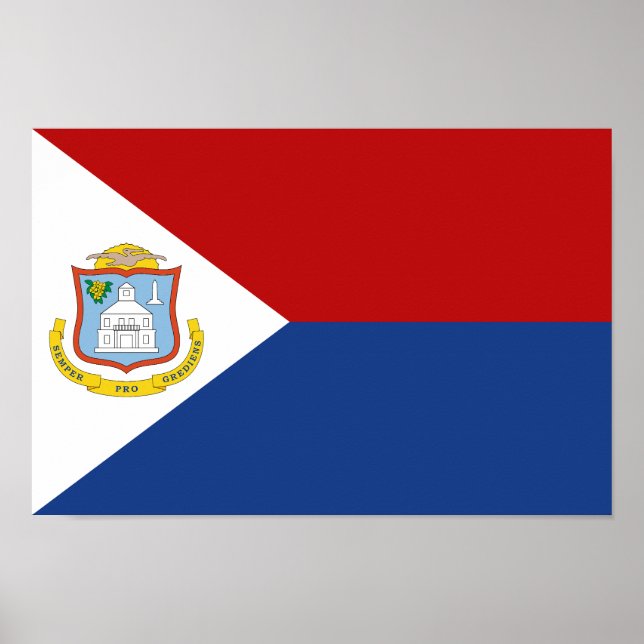 Poster Sint Maarten Flag (Frente)