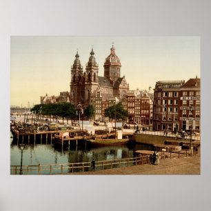 Pôster Sint Nicolaaskerk Amsterdão