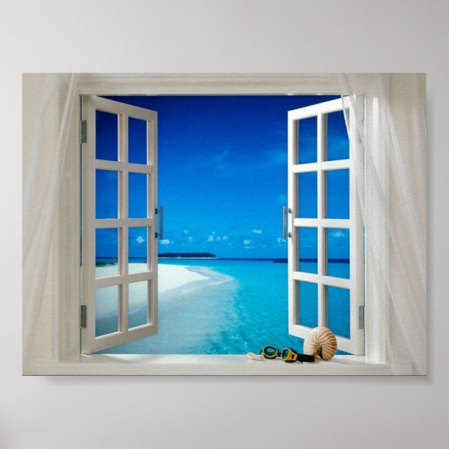 Pôster Sinta como se estivesse no oceano (Frente)