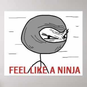 Pôster Sinta como um Ninja