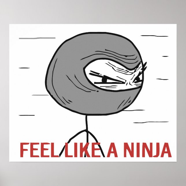Pôster Sinta-Se Como Um Ninja (Frente)