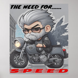 Poster Sinto a necessidade, a necessidade de velocidade