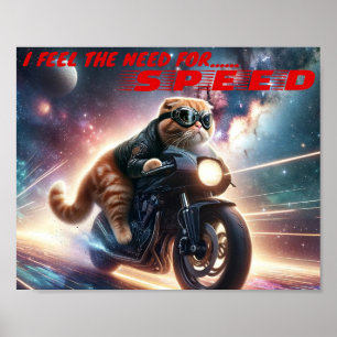 Poster Sinto a necessidade, a necessidade de velocidade
