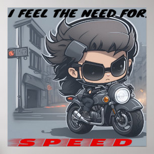 Poster Sinto a necessidade, a necessidade de velocidade
