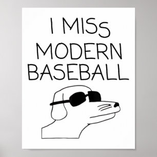 Poster Sinto Falta do Modern Bysebyll Vintage Engraçado B