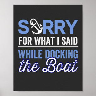 Poster Sinto muito pelo que disse enquanto estava docking
